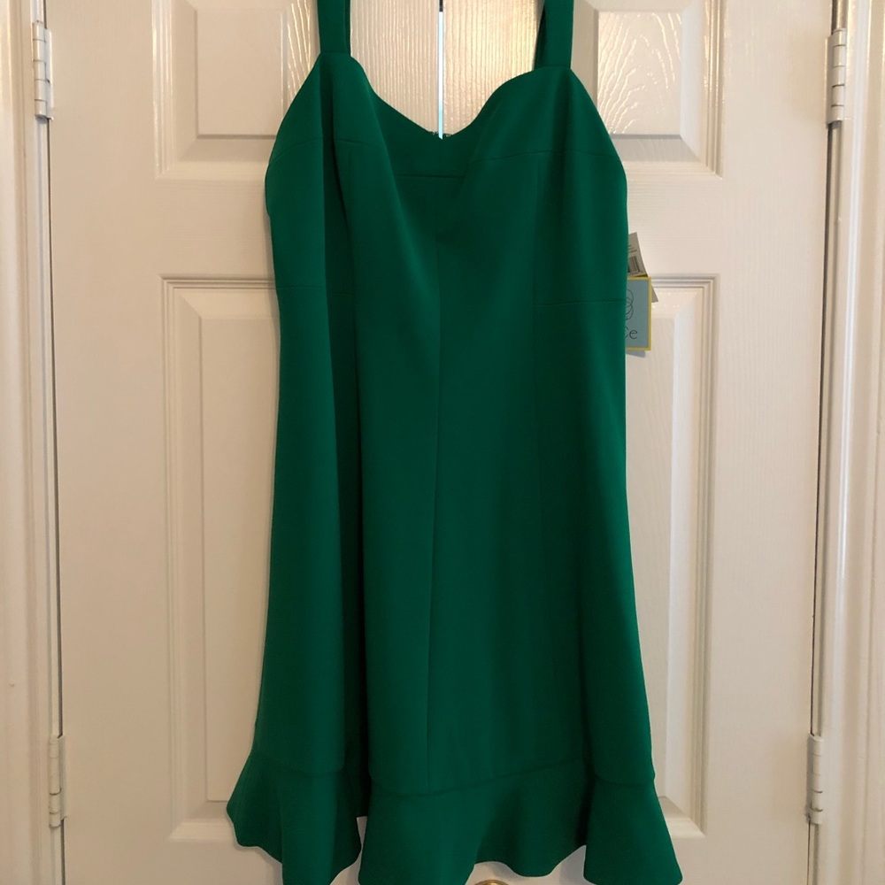 Emerald green CeCe dress NWT size 14